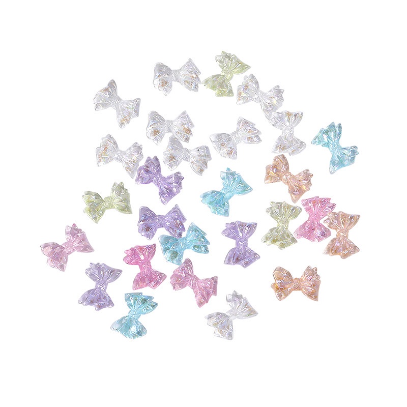 Phụ Kiện Trang Trí Móng Tay Trong Suốt Hình Bướm Màu Sắc Nổi Bật Thời Trang