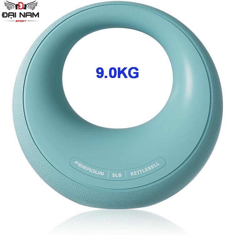 Tạ Bình Vôi,Tạ Ấm Hình Mặt Trăng 20LB (9.0kg) Lõi Thép Nguyên Khối Bọc Cao Su Dẻo Đại Nam Sport