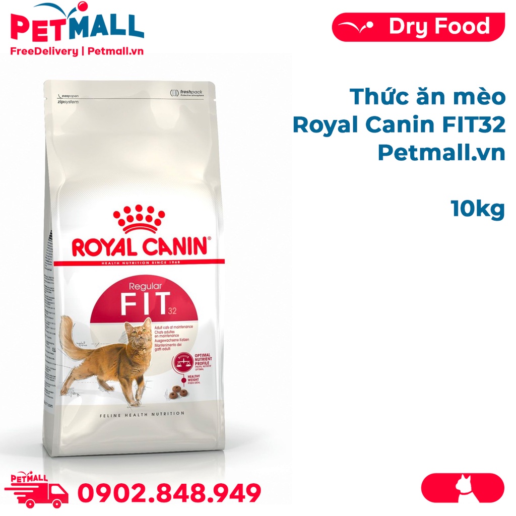 Thức ăn mèo Royal Canin FIT32 10kg Petmall