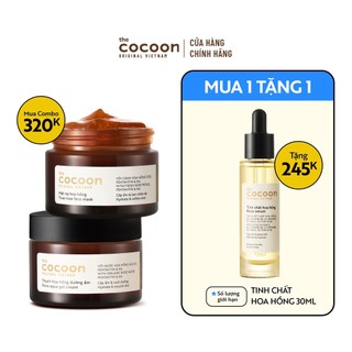 Special combo mặt nạ hoa hồng 30ml + thạch hoa hồng 30ml tặng tinh chất hoa hồng 30ml