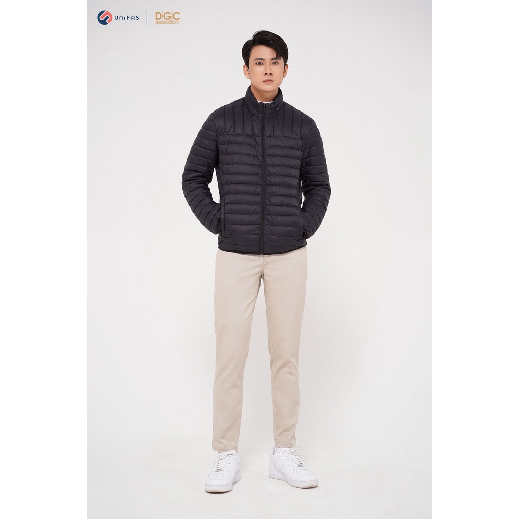 Áo khoác phao nam chống thấm nước DGCs 3 lớp thiết kế chần ngang vải Polyester - WAJKBB09M