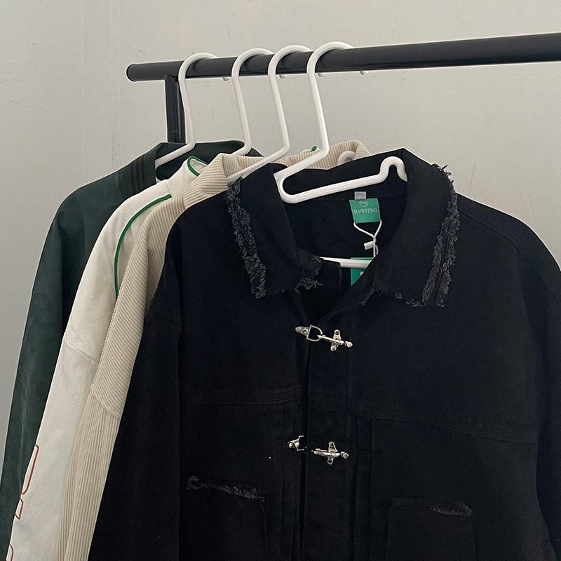 Áo Khoác Khóa Kim Loại Thời Trang Đường Phố Mùa Thu Cho Nam