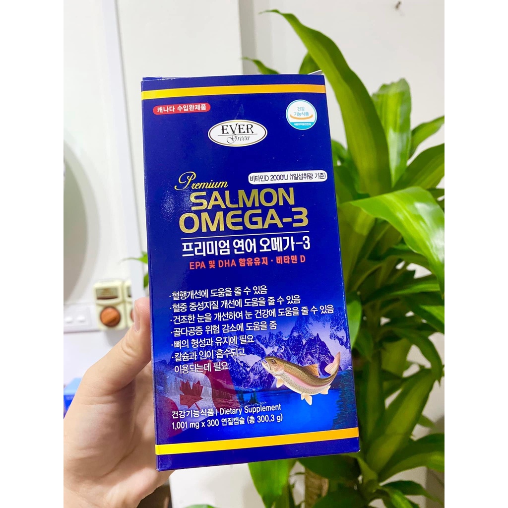 Viên uống dầu cá OMEGA-3 Hàn Quốc. Hộp 300 viên