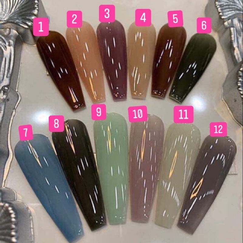 Sơn thạch  BoBo sét 12 màu (tách lẻ)