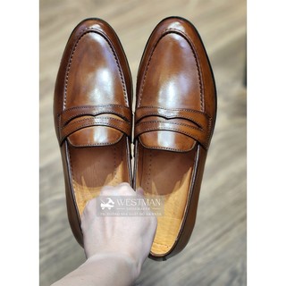 Giày lười penny loafer da thật westman w0002