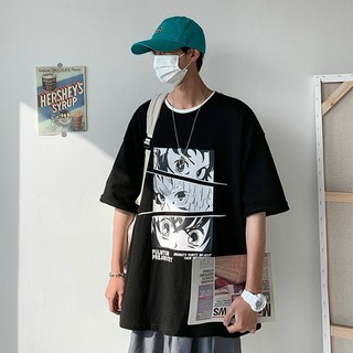 Áo Thun Nam Oversize Cổ Tròn Phong Cách Hàn Quốc
