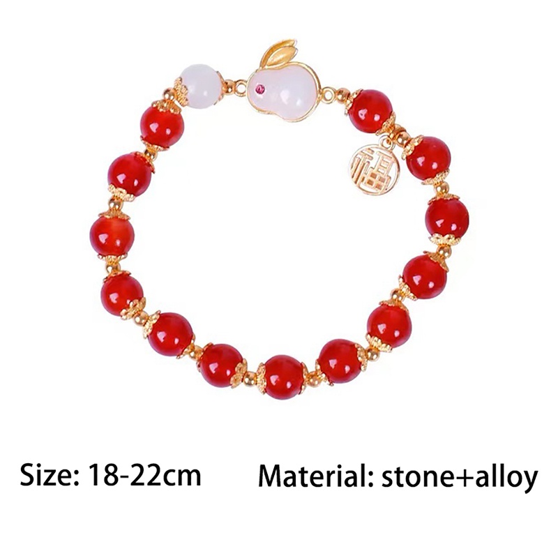 Vòng Tay Hạt Đá Ngọc Bích Màu Đen Thời Trang Cho Cặp Đôi / Bạn Bè timetunnel