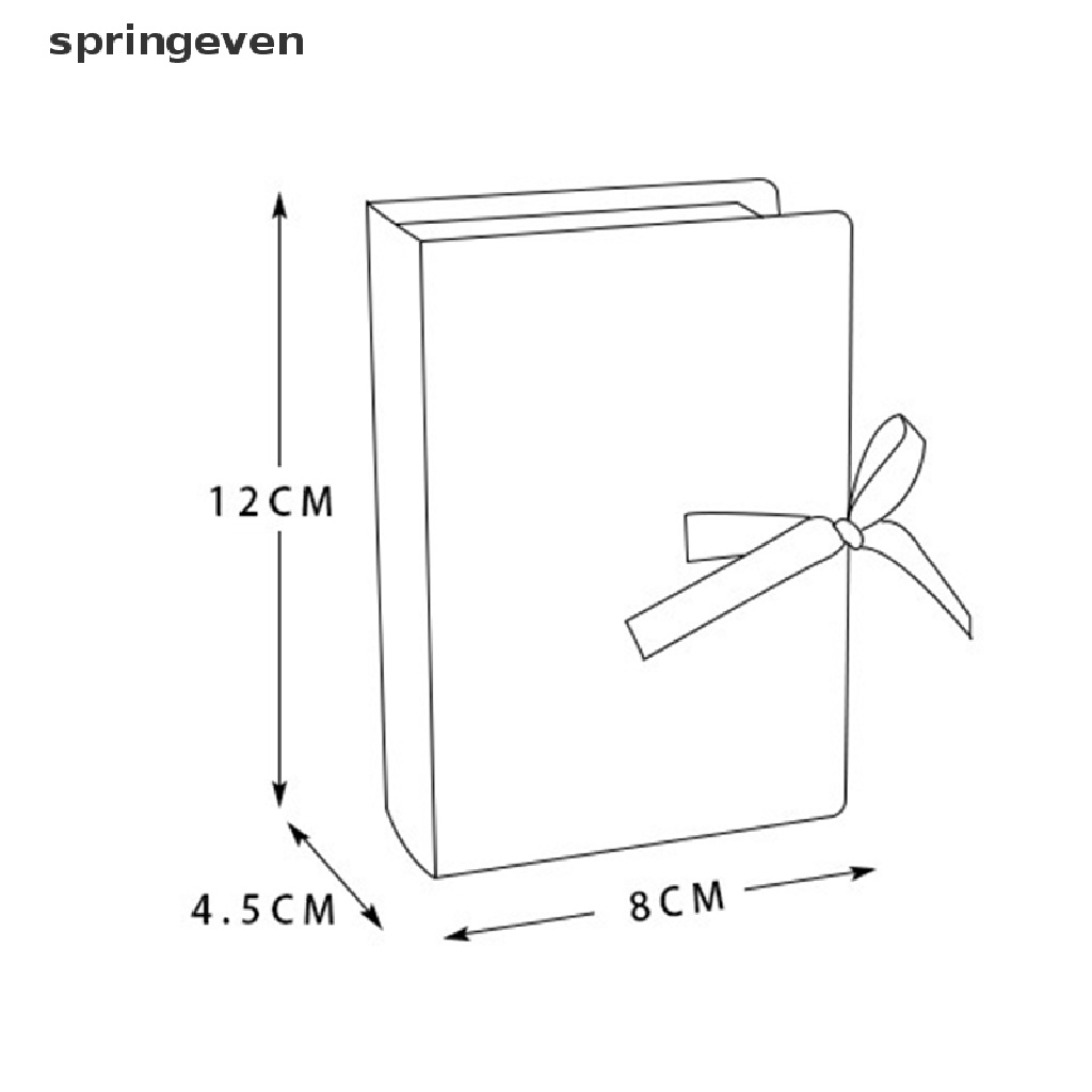 Hộp Đựng Kẹo Hình Cuốn Sách Đơn Giản Sáng Tạo Với Dây Ruy Băng Cho Tiệc Tùng