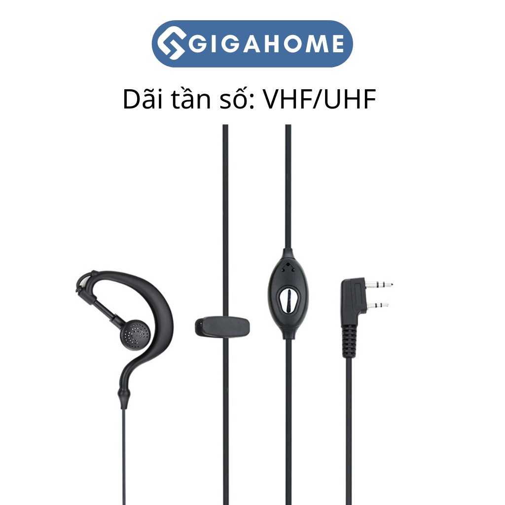 Tai Nghe Bộ Đàm GIGAHOME Dây Xoắn, Độ Bền Cực Cao, Tương Thích Nhiều Loại 2640