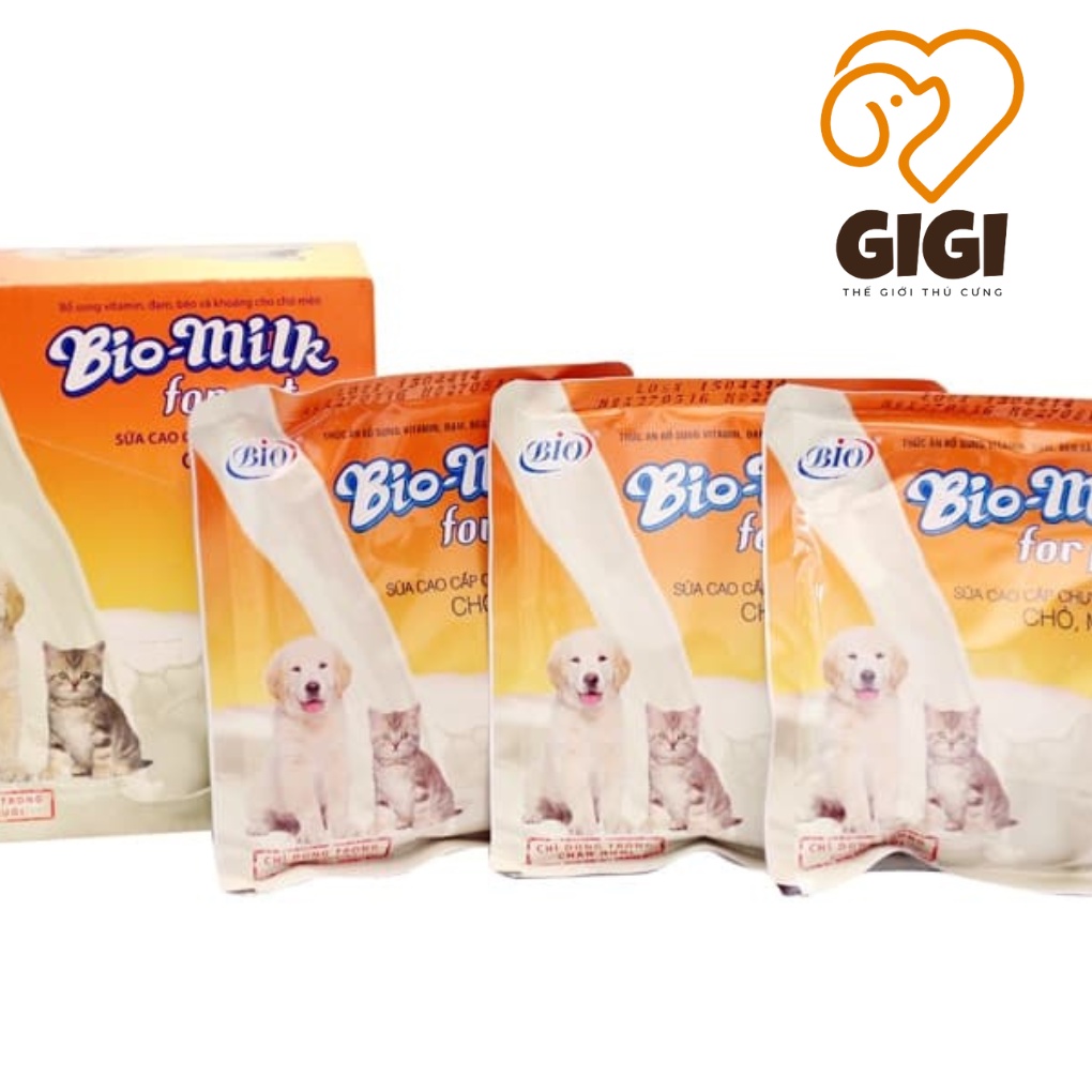 Sữa bột Bio-milk cao cấp chuyên dùng cho chó mèo gói 100g thú cưng sơ sinh thay thế sữa mẹ - GiGi Pet Shop