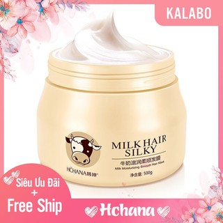 Kem ủ tóc sữa tươi hchana 500g "tặng mặt nạ hchana"