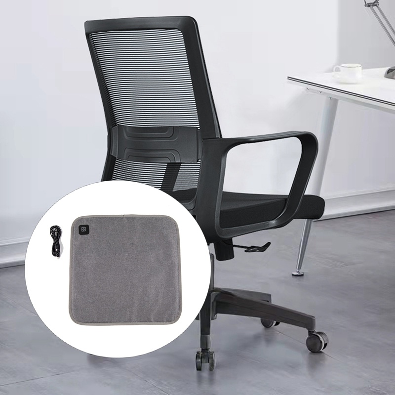 Đệm sưởi ô tô Ghế văn phòng Đệm ấm với cáp USB Làm nóng nhanh Điện mùa đông Ấm áp có thể điều chỉnh nhiệt độ