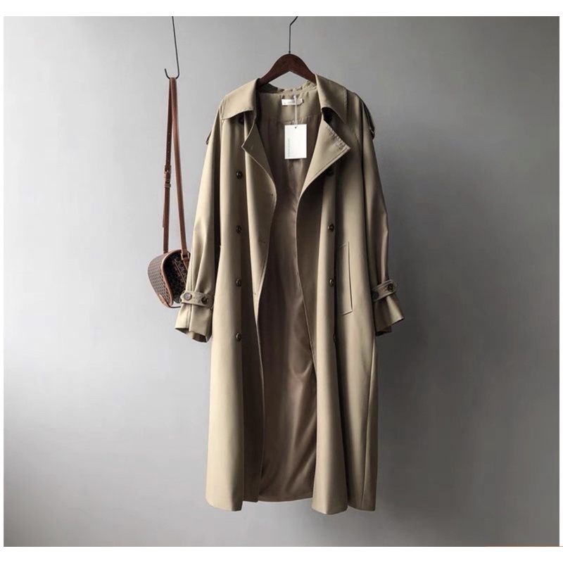 Áo khoác dáng dài áo Măng tô thời trang Nữ phong cách thời trang Hàn 6sstore