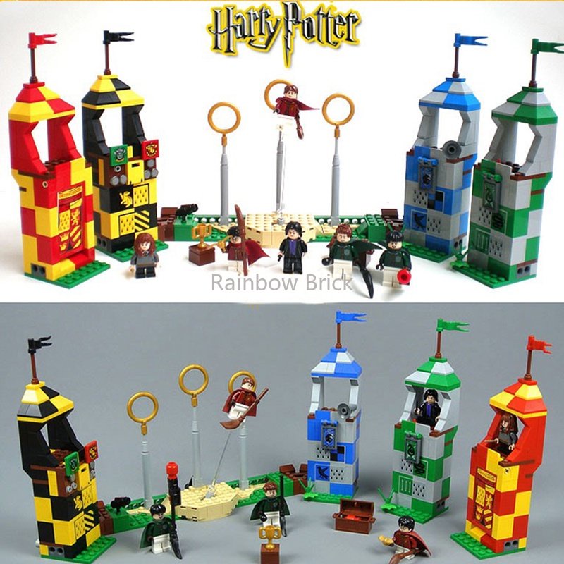 Mô Hình Đồ Chơi Lắp Ráp Lâu Đài Hiệp Sĩ Hogwarts Trong Harry Potter MOC Quidditch