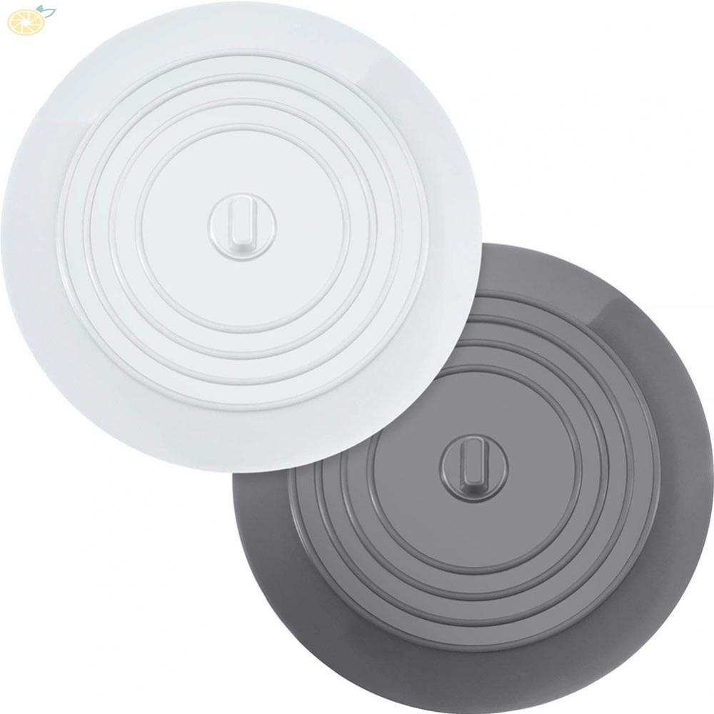 Nắp Đậy Cống Thoát Nước Bồn Rửa Chén Bằng Silicon Gel Mềm Chống Mùi Hôi Màu Xám / Đen