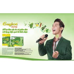 KẸO NGẬM EUGICA CANDY HỘP 100 VIÊN và TÚI 300 VIÊN  - LÀM DỊU CƠN HO, GIẢM ĐAU RÁT HỌNG VÀ KHẢN TIẾNG