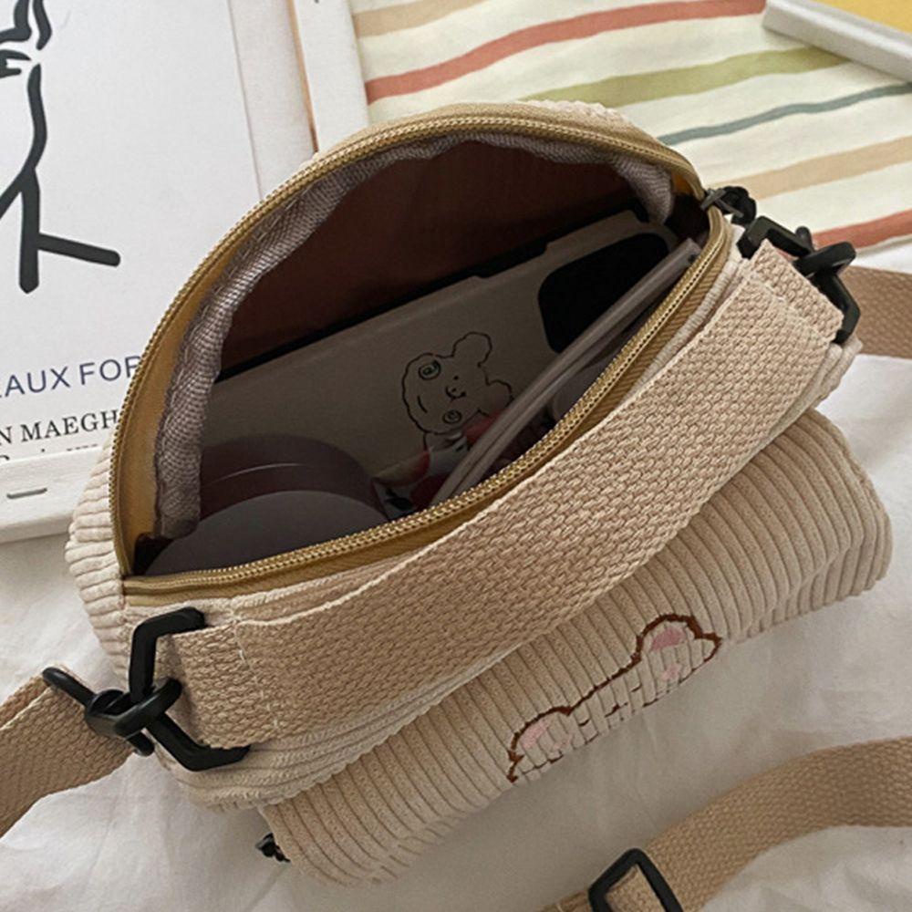 Túi Đeo Vai Vải Nhung Mềm Thời Trang Du Lịch