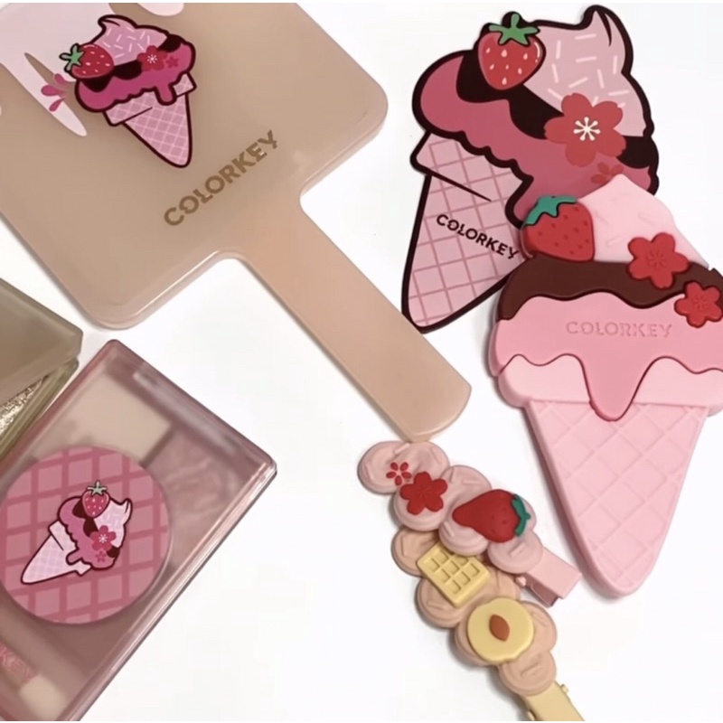 Gương cầm tay, kẹp tóc COLORKEY