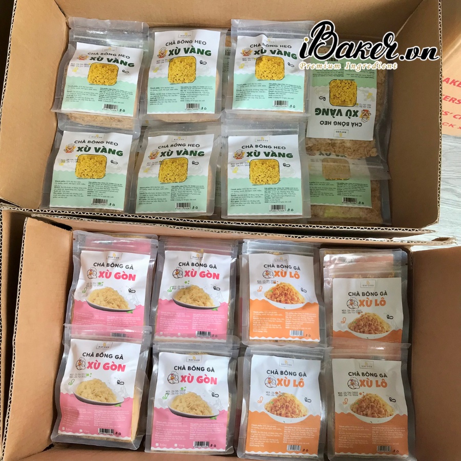 Chà bông heo xù vàng BNFOOD