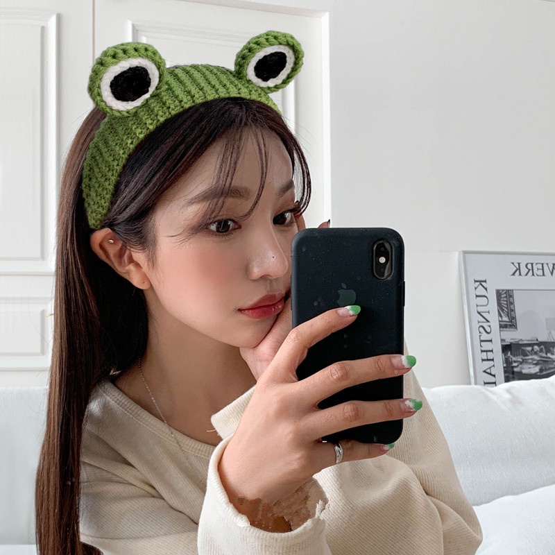 Băng Đô Cài Tóc Hình Chú Ếch Mắt To Thời Trang Hàn Quốc Cho Nữ