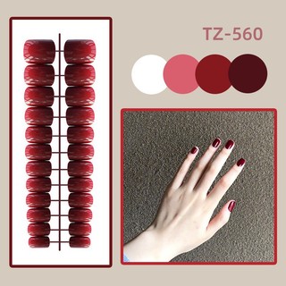móng tay giả nailbox 24 móng mã TZ ( tặng kèm keo dán )