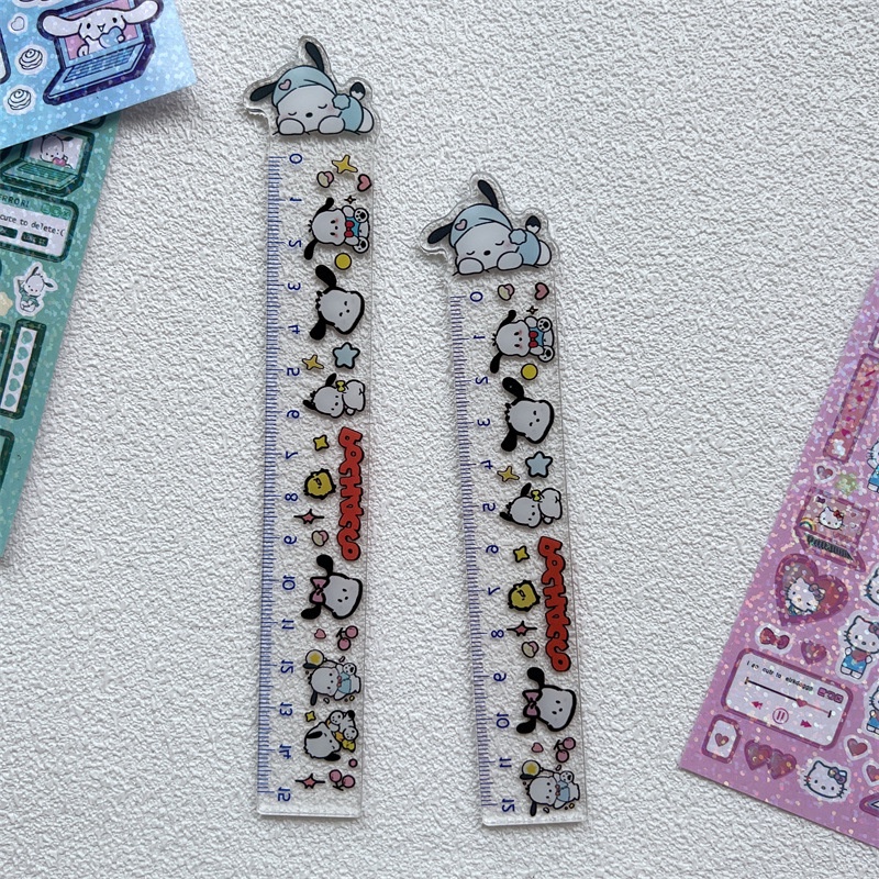 Thước Đo 15cm 12cm Chất Liệu Acrylic Dễ Thương Cho Học Sinh