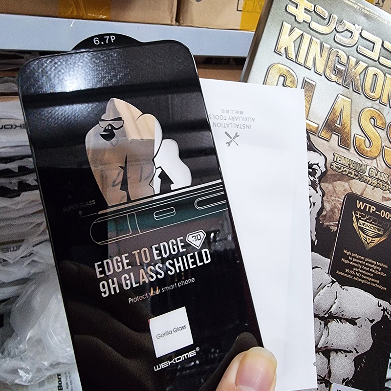 Kính cường lực full màn hình Kingkong cho Iphone 14 Pro Max, 13 Pro Max, 12 Pro Max, 11 Pro Max, Xs Max, Xr, 8 Plus