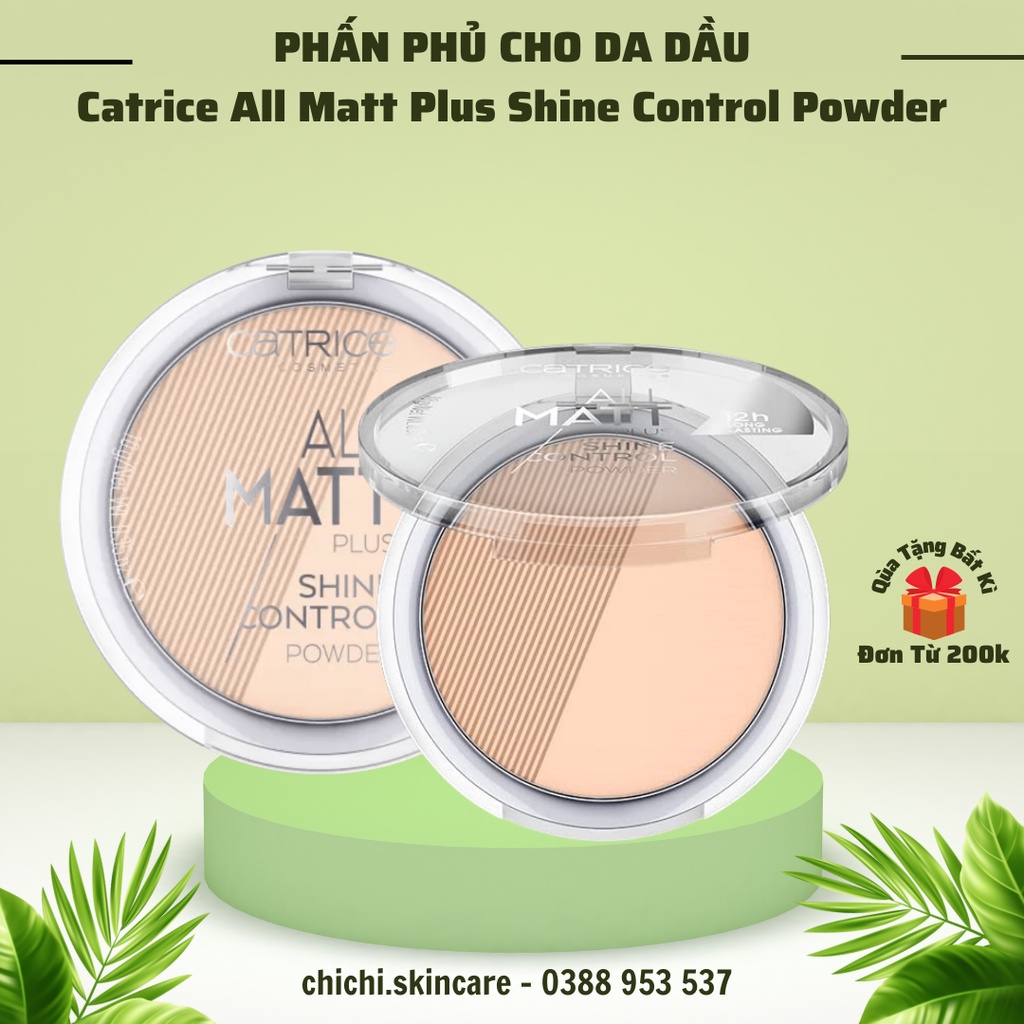 Phấn Catrice All Matt Plus Shine Control Powder 10g #010 Transparent