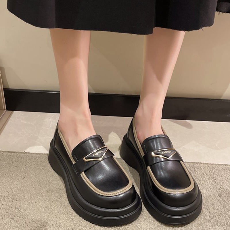 Ielgy Giày Đế Dày In Chữ Tiếng Anh Cho Nữ