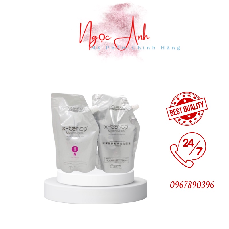 Cặp Thuốc Duỗi, Uốn Tóc Loreal X-Tenso Moisturist (400ml * 2 )