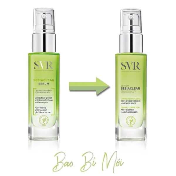 Serum SVR Sebiaclear 4% NIACINAMIDE & 14% PHA tinh chất dưỡng SVR (30ml)