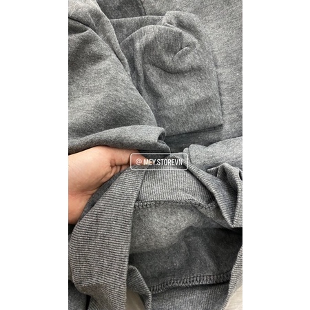 Áo sweater xám kèm ảnh thật ở cuối