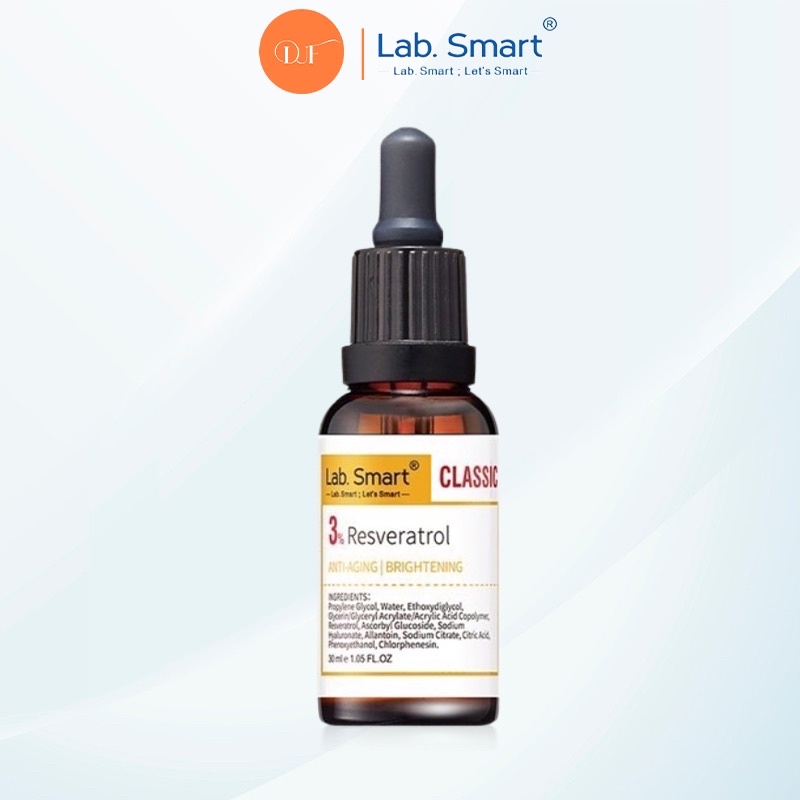Tinh chất serum 3% reseratrol LAB SMART dưỡng trắng 30ml