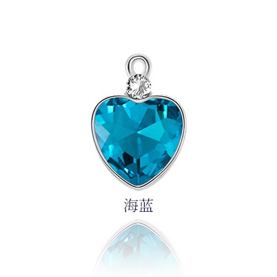 Mới Mặt Vòng cổ Hình Trái Tim Bằng Hợp Kim Diy