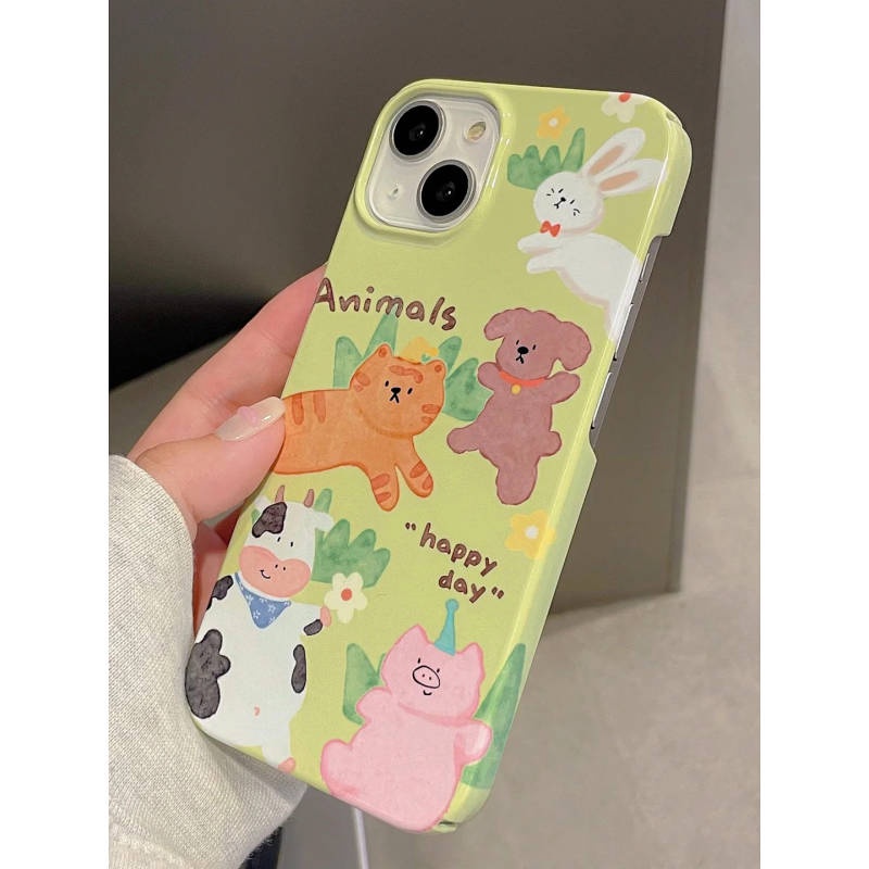 Ốp điện thoại hoạ tiết dễ thương thích hợp cho các dòng điện thoại Apple14 13promax 11promax 11 7/8plus xsmax