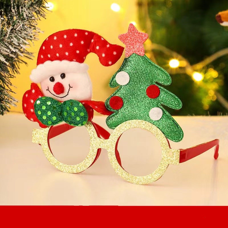 Mắt Kính Hình Ông Già Noel / Người Tuyết / Tuần Lộc Xinh Xắn Trang Trí Giáng