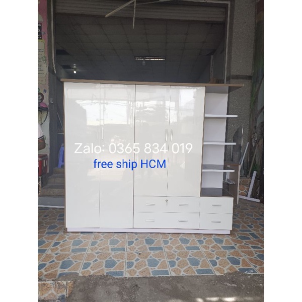 Tủ quần áo nhựa đài loan ngang 2m05 cao 1m8 sâu 48