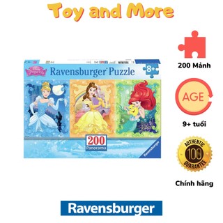 Bộ Tranh Ghép Xếp Hình Ravensburger Beautyful Princesses 200 mảnh