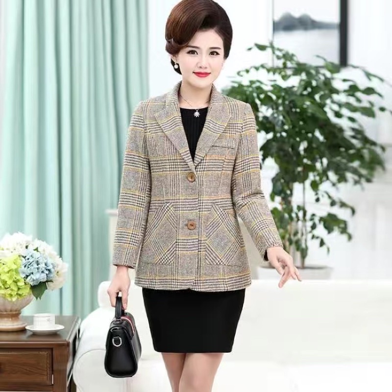 Áo vest dạ kẻ 2 lớp trung niên bigsize 80 kí lô
