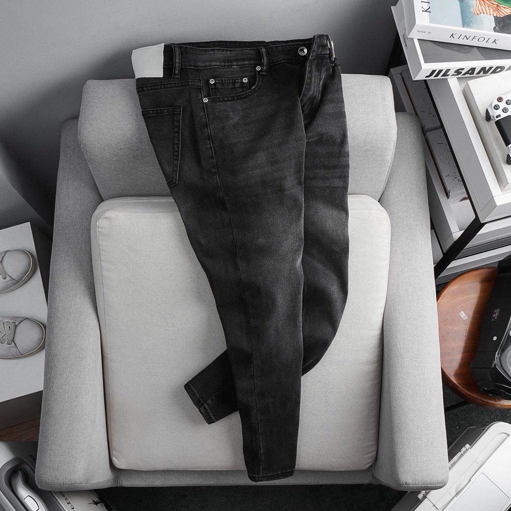 Quần dài Nam Big Size màu đen chất Jean hàng cao cấp, Slimfit ôm dáng, co giãn thoải mái