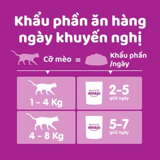 WHISKAS®  Pate mèo con vị cá thu túi 80g