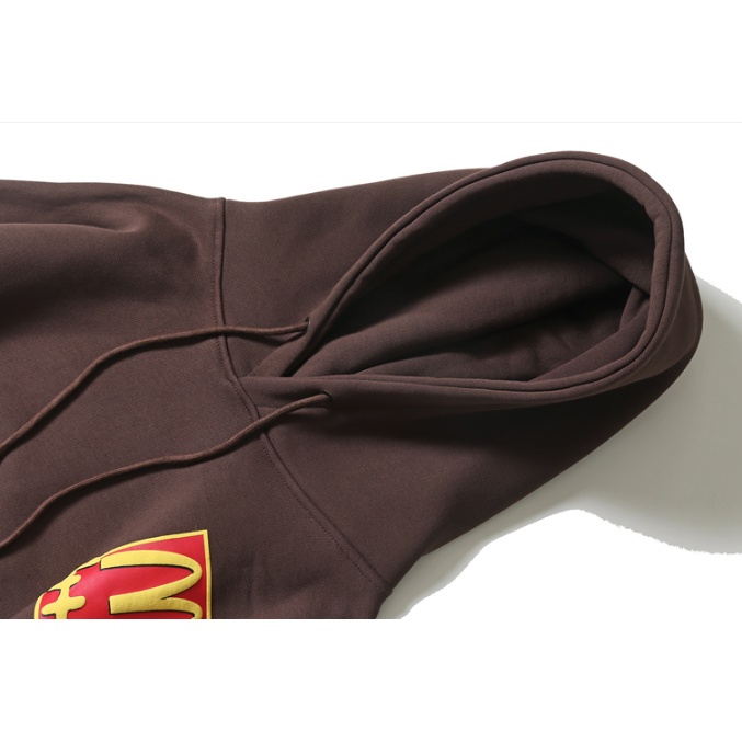 Áo Hoodie Nhung Dày In Chữ Travis Scott Với McDonalds Thời Trang Unisex