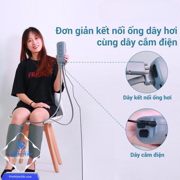 Máy mát xa chân cơ bắp đau bụng giãn tĩnh mạch tự động nhào dụng cụ xoa bóp điện cho người già tạo tác