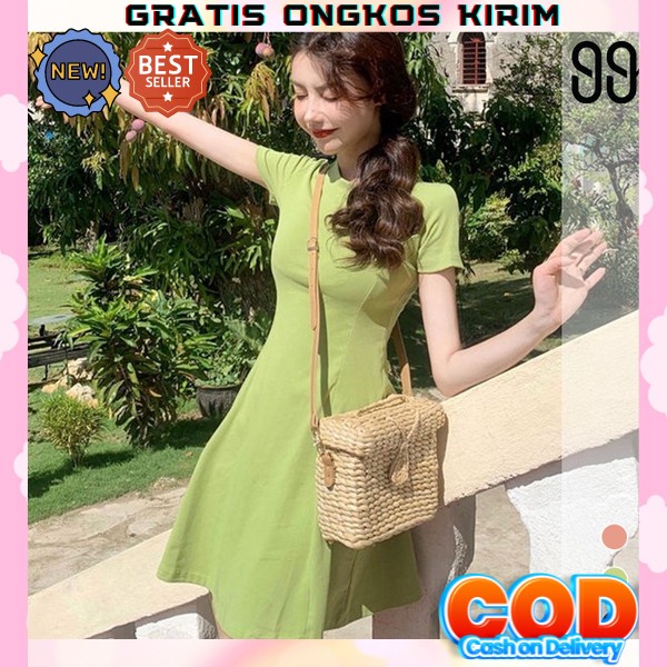 Đầm Dự Tiệc Dáng Chữ A Màu Trơn Kiểu Hàn Quốc Thời Trang 2023 Cho Tuổi Teen / Tiệc Tùng