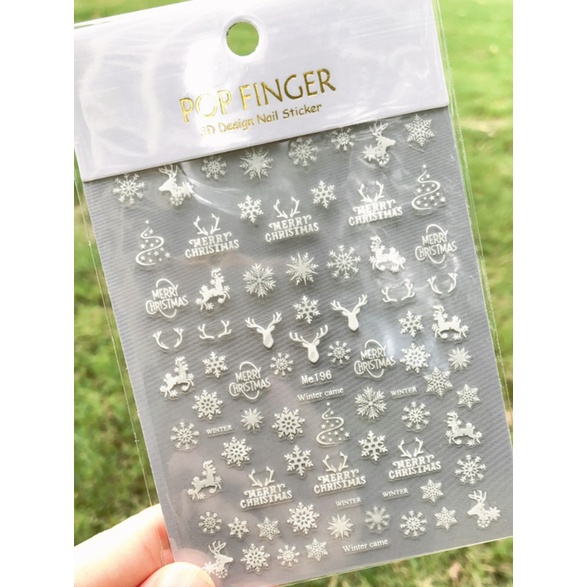 STICKER TRANG TRÍ NOEN HOA TUYẾT