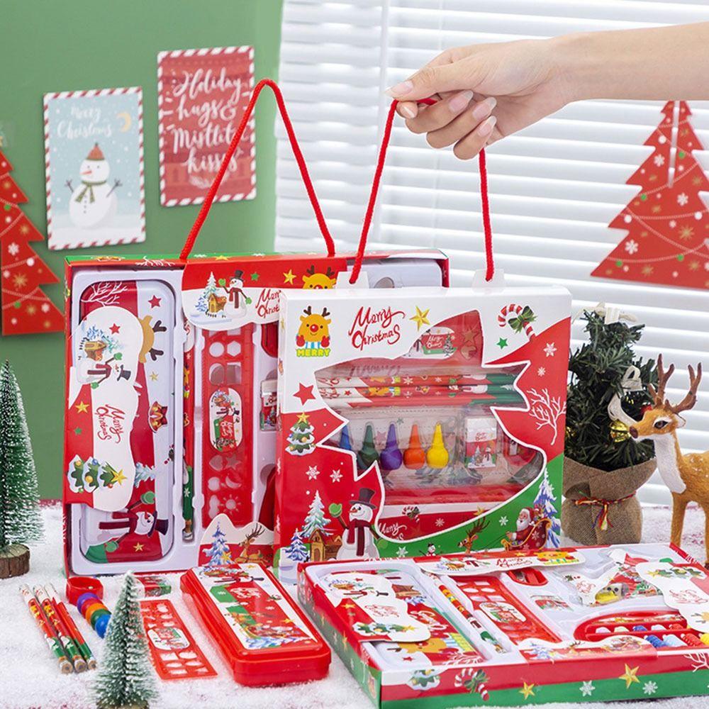 Set 7 Dụng Cụ Chuốt Bút Chì Họa Tiết Giáng Sinh Dành Cho Trẻ Mẫu Giáo