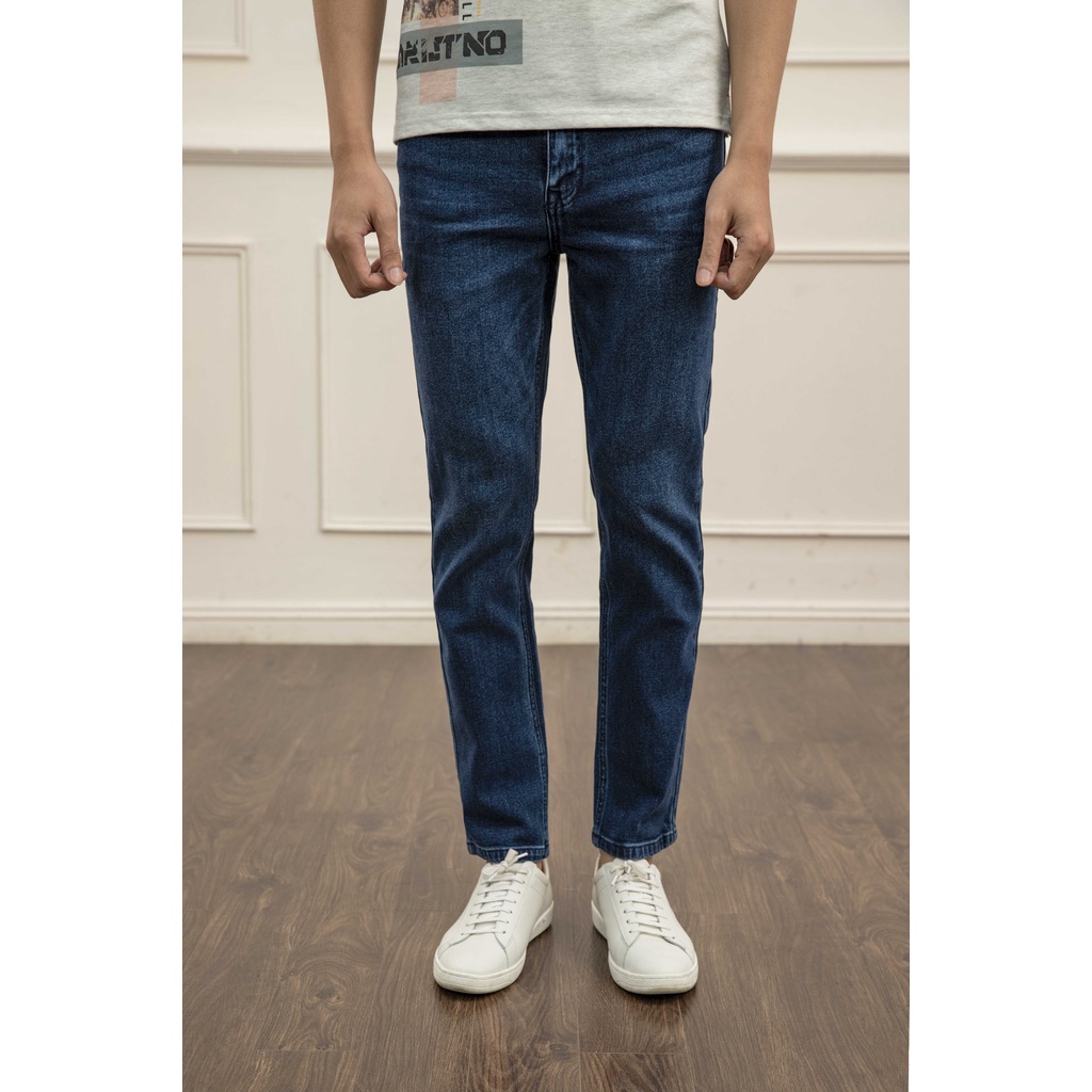 Quần Jeans nam ARISTINO dáng suông nhẹ, thiết kế trẻ trung, năng động - AJN01101