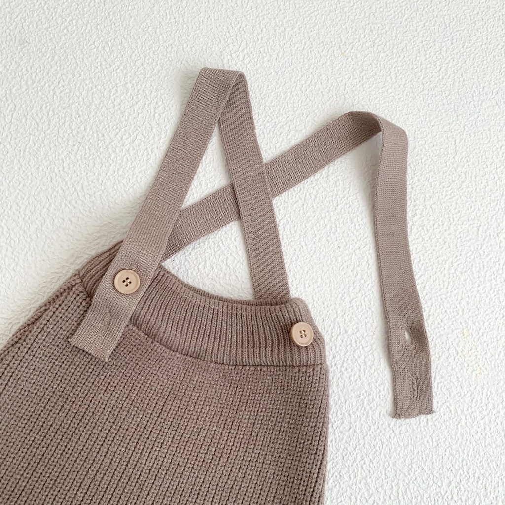 Quần Yếm Dệt Kim Màu Sắc Xinh Xắn Cho Bé