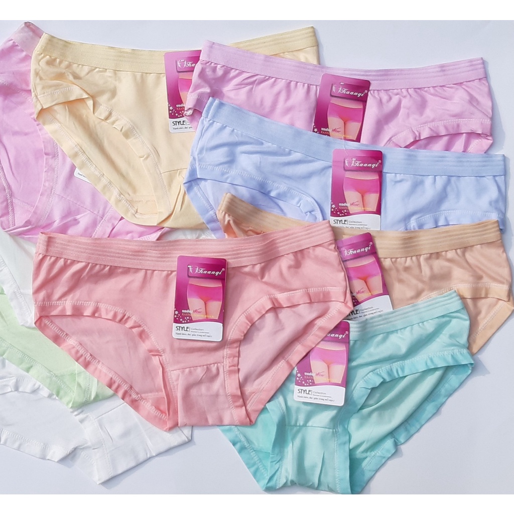 Combo 10 Quần lót nữ 43 đến 56kg Cotton Thái Lan Vòng Eo 65 đến 90cm ( Giá rẻ)