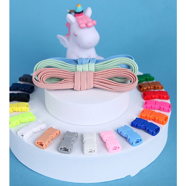 1 cặp dây giày sneaker KAYFIA co giãn, dẹt thông minh  phù hợp với giày thể thao nam nữ, trẻ em